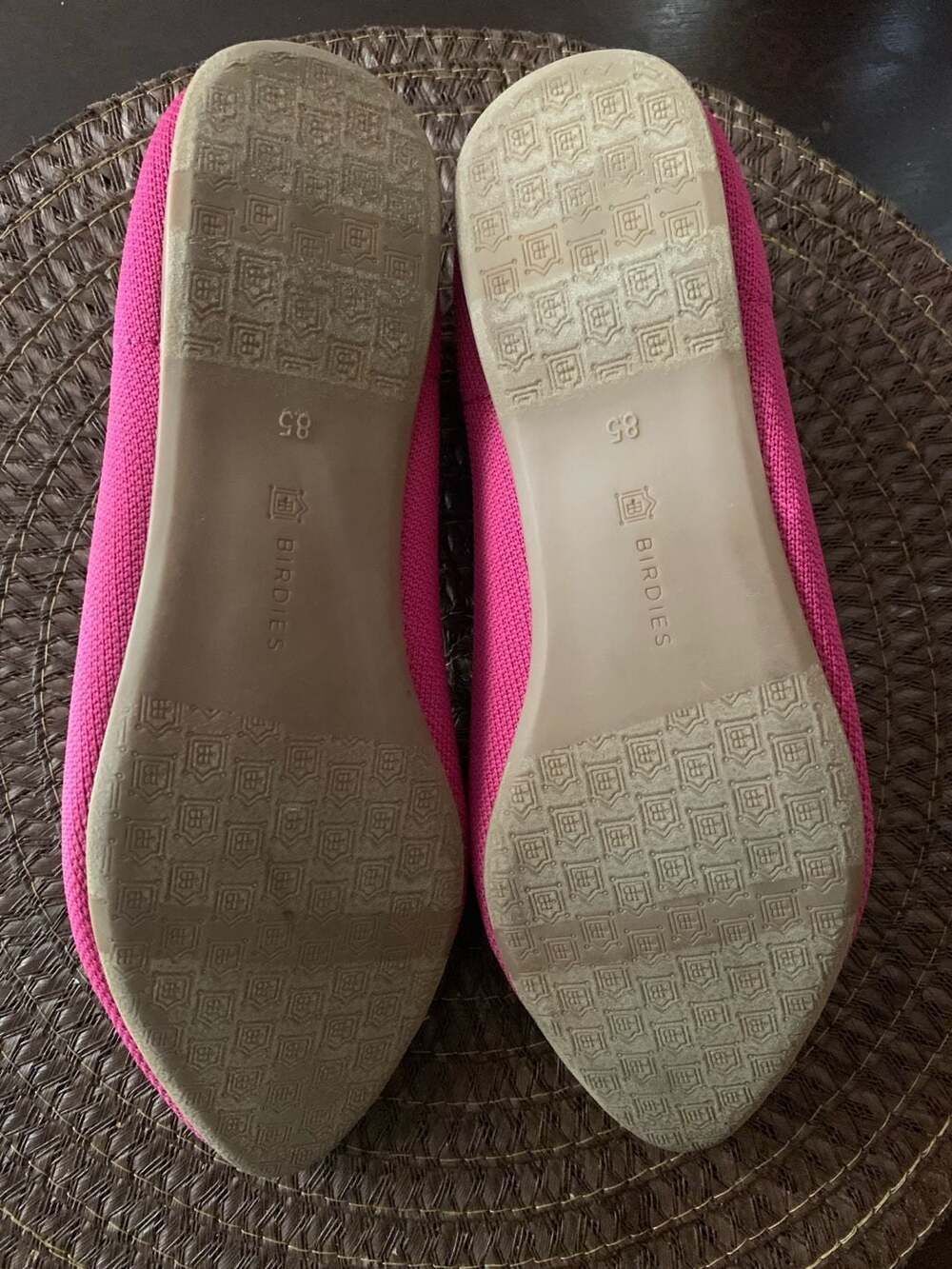 Birdies The Blackbird Knit Flats in Tropical Pink and Orange Size 8.5 - Picture 7 of 8